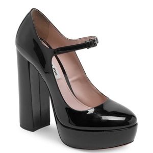 Beautiful miu miu platform Mary Jane’s